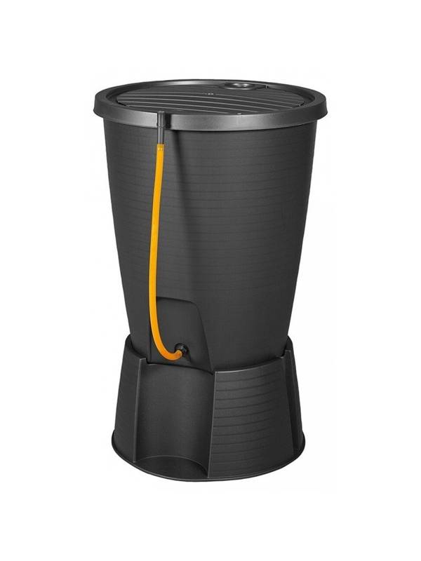 Бочка для сбора воды Indigo Waterbutt с базой, графит