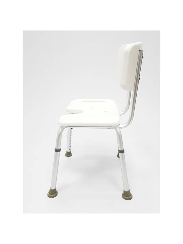 Стул для ванны со спинкой и вырезом Heiler BA302/B