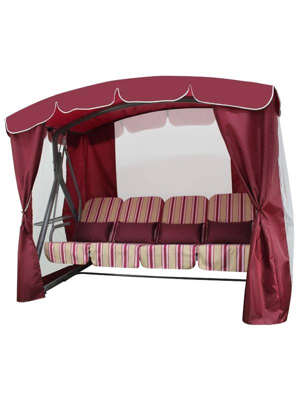 Качели садовые Дефа Люси Люкс (бордовый)