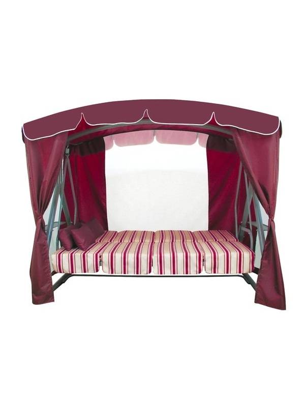 Качели садовые Дефа Люси Люкс (бордовый)