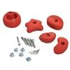 Зацепы для скалодрома KBT с крепежом размер М (средние, цвет красный)