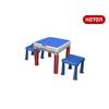 Детский столик, два стула Construction Play Table-красный/синий