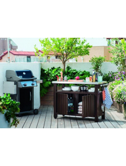 Большой Стол на колесах Unity XL storage, графит