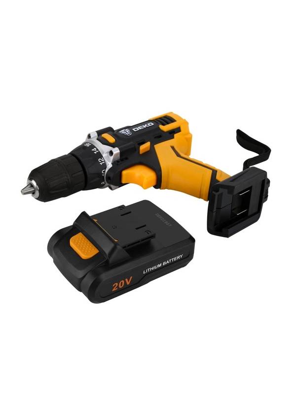 Дрель-шуруповерт аккумуляторная DEKO DKCD20FU-Li SET 63 063-4175