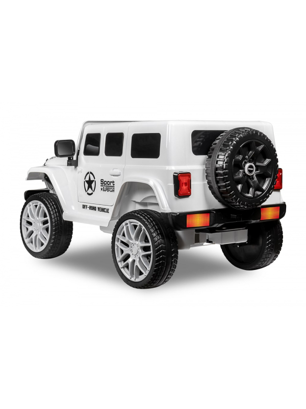 Детский электромобиль Kid’s Care Jeep Wrangler (белый)