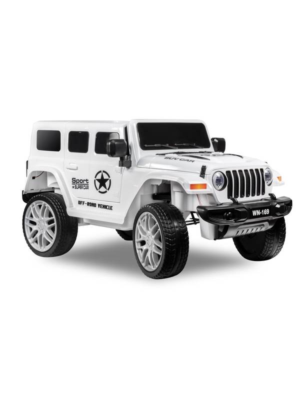 Детский электромобиль Kid’s Care Jeep Wrangler (белый)