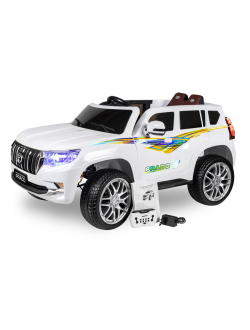 Детский электромобиль Kid's Care Toyota Land Cruiser Prado 4x4 (белый)