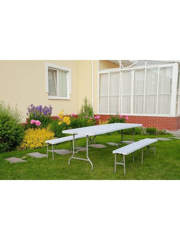 Набор складной садовой мебели CALVIANO (со скамьей)