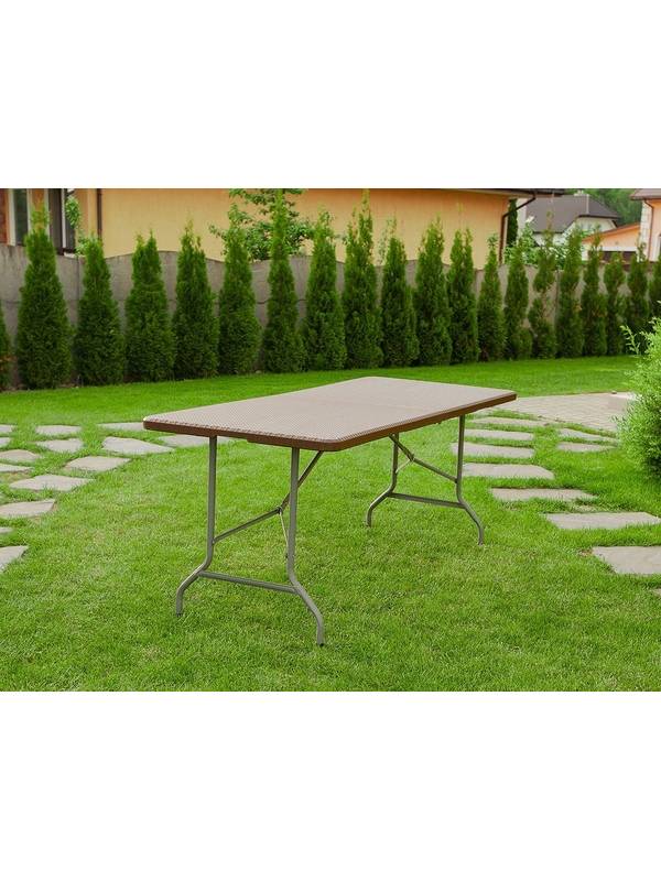 Набор складной садовой мебели CALVIANO (4 стула, ротанг)