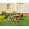 Набор складной садовой мебели CALVIANO (4 стула, ротанг)