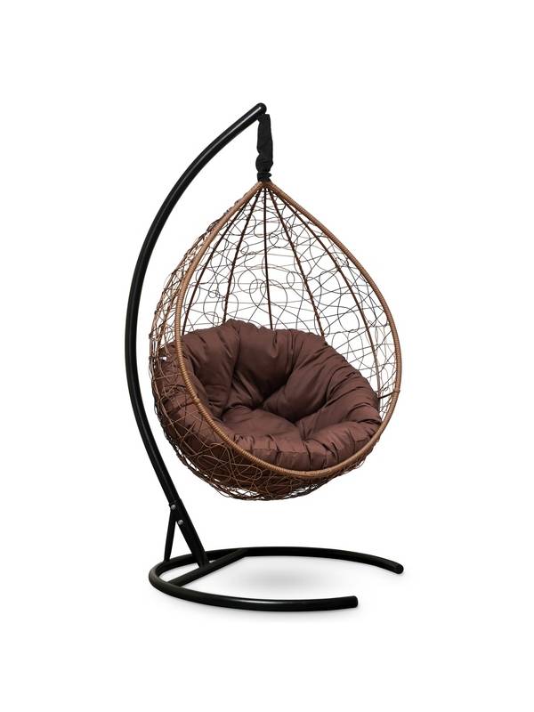 Подвесное кресло-кокон SEVILLA VERDE горячий шоколад кокон+шоколадная подушка