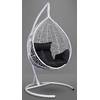 Подвесное кресло-кокон SEVILLA белый кокон+черная подушка
