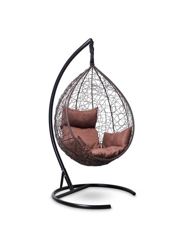 Подвесное кресло-кокон SEVILLA шоколадный кокон+шоколадная подушка