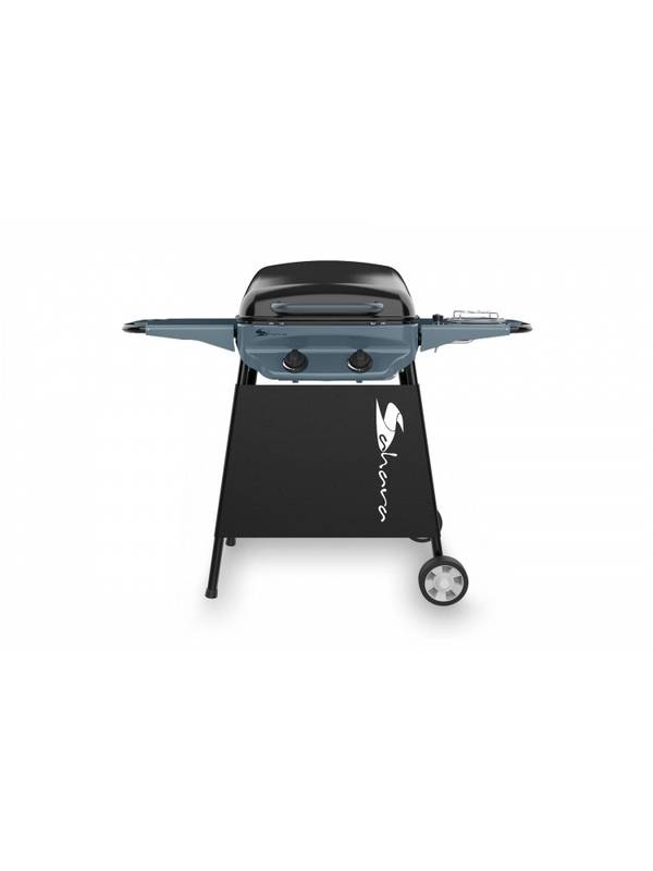Гриль газовый SAHARA 2 BURNER RAPID ASSEMBLY PLUS, ЧЕРНЫЙ/СЕРЫЙ