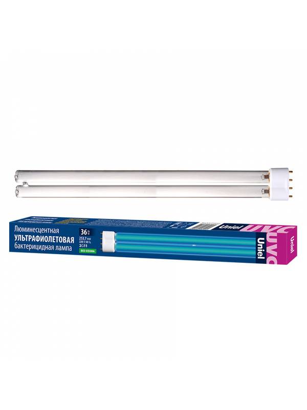 Лампа бактерицидная ультрафиолетовая Uniel ESL-PLL-36/UVCB/2G11/CL