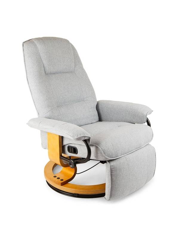 Кресло вибромассажное Calviano с подъемным пуфом и подогревом 2162