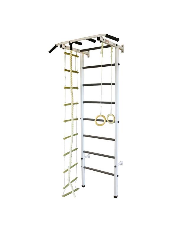 Шведская стенка ЭКТА PRO 1 с навесным оборуд. (черно-белая)