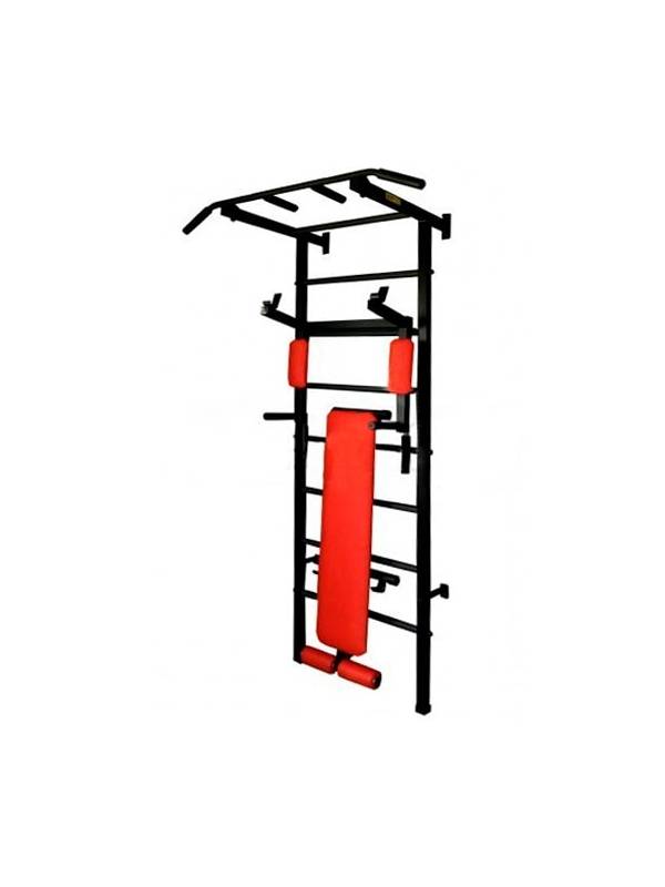 Шведская стенка ЭКТА PRO 3 (черно-красная)