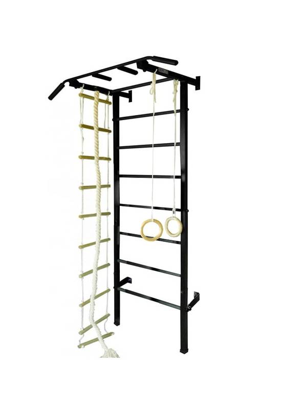 Шведская стенка ЭКТА PRO 3 с навесным оборуд. (черная)