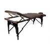 Массажный стол Atlas Sport 70 см LUX (с memory foam) складной 3-с деревянный (коричневый)