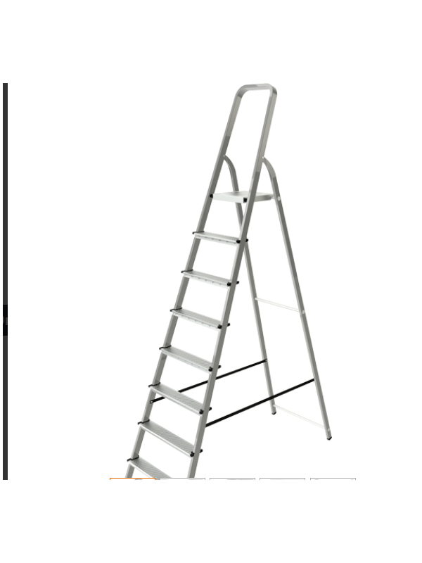 Стремянка 8 ступеней стальная NV1150 Новая высота