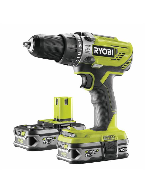 ONE + / Ударная дрель-шуруповерт RYOBI R18PD3-215S