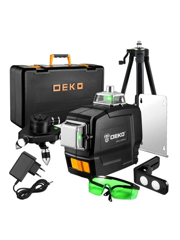 Уровень лазерный самовыравнивающийся DEKO DKLL12PG1 360/3 SET 2 PREMIUM
