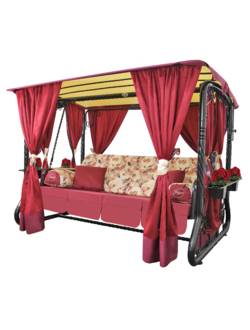 Качели садовые Arno Усадьба 2020-КД-4 (бордо)