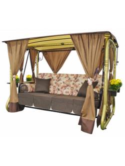 Качели садовые Arno Усадьба 2020-КД-4 (золото)