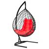 Подвесное кресло-кокон Liverpool шоколадный кокон+красная подушка