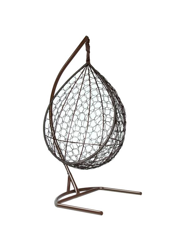 Подвесное кресло-кокон Liverpool шоколадный кокон+красная подушка