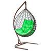 Подвесное кресло-кокон Liverpool шоколадный кокон+ зеленая подушка