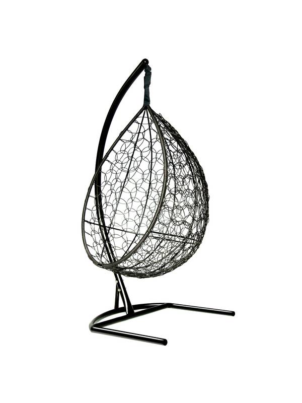 Подвесное кресло-кокон Liverpool черный кокон + бордовая подушка