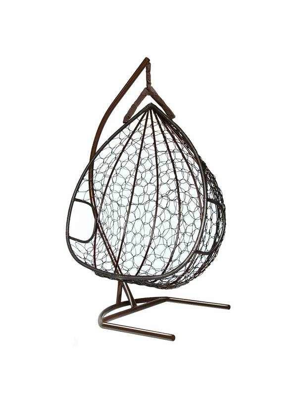 Подвесное кресло-кокон DUBLIN коричневый кокон + шоколад подушка