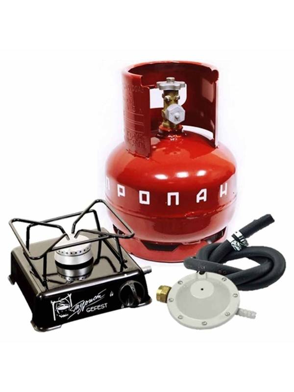 Плита походная газовая ПГТ-1Б (комплект "ТУРИСТ")