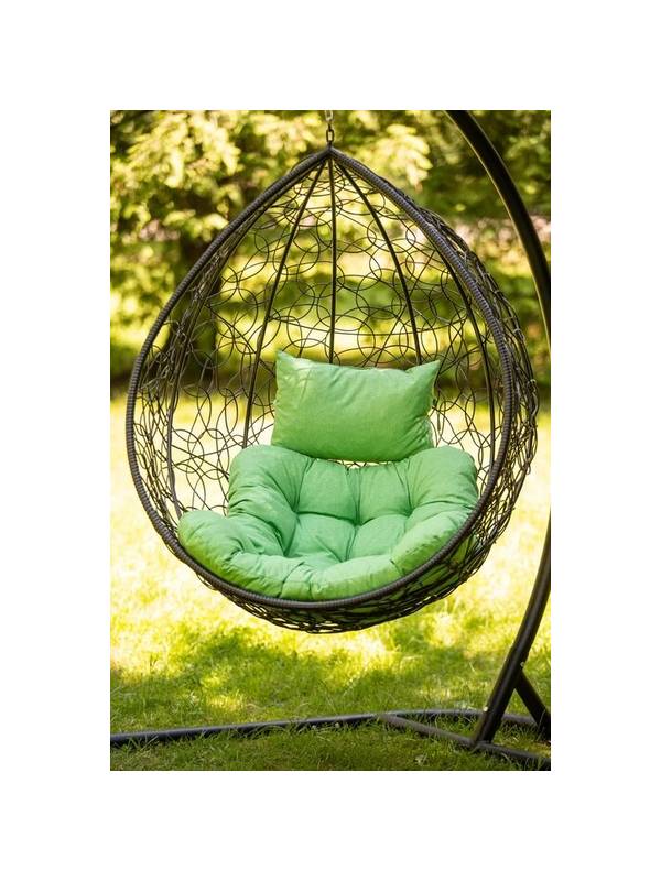 Подвесное кресло-кокон Грейс с1257/126/27 (серый + красный)