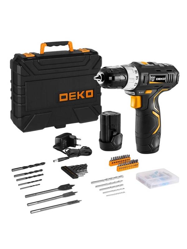 Дрель-шуруповерт аккумуляторная DEKO GCD12DU3 SET5