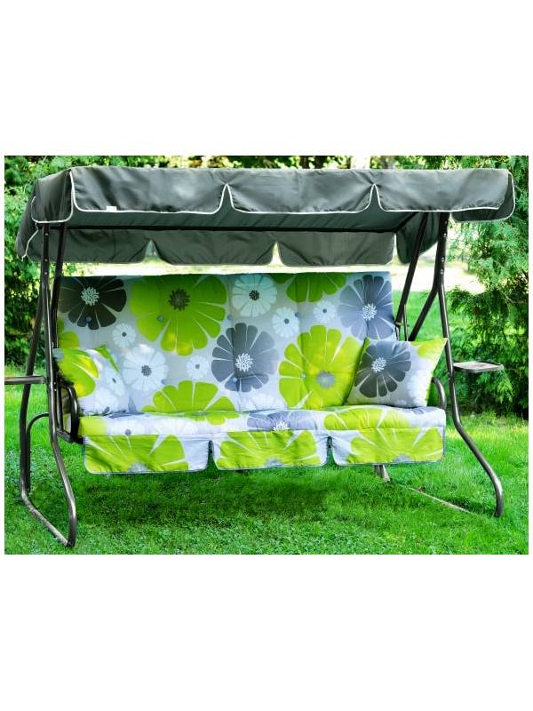 Тент (крыша) для садовых качелей Люкс-2, Люкс-3 (1970х1448 мм) зеленый