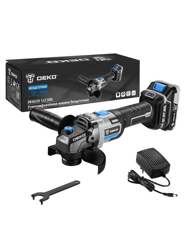 Углошлифмашина аккумуляторная DEKO DKAG20