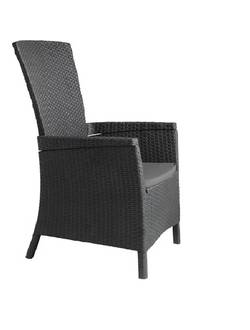 Кресло Vermont с наклонной спинкой, графит