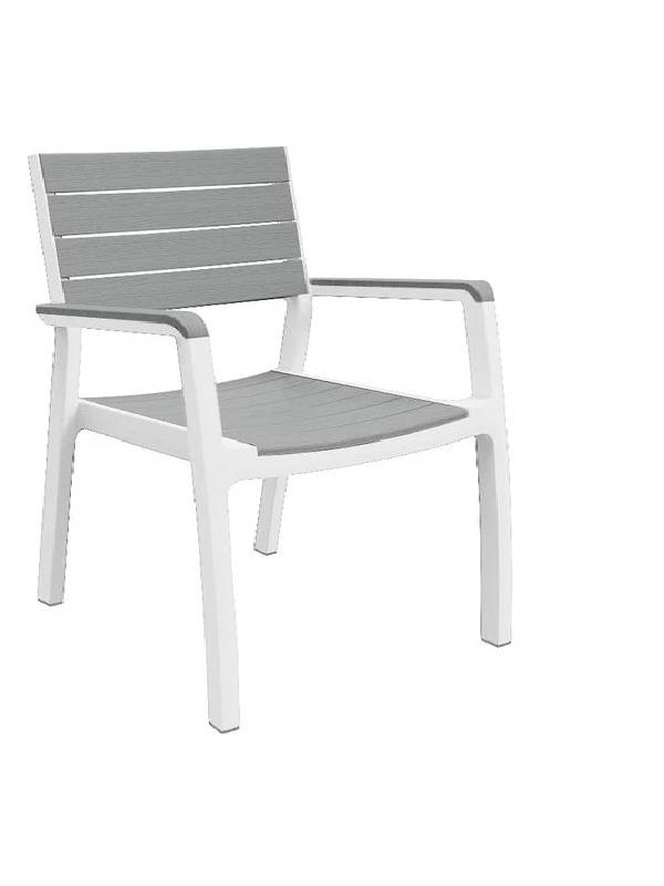 Стул Harmony Armchair, белый/серый