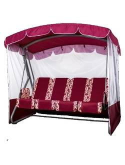 Качели садовые Оазис Премиум Плюс (бордо)