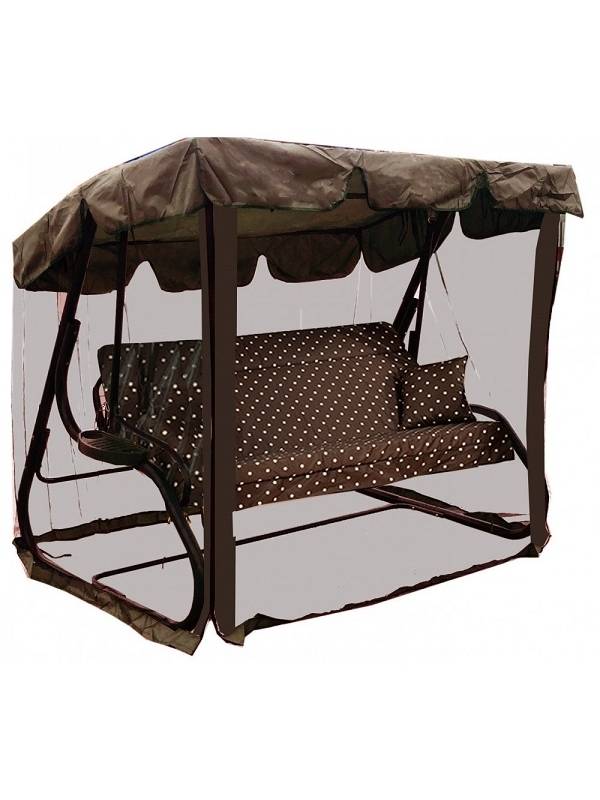Тент с москитной сеткой для качелей Родео, Куба 2100х1450 мм 