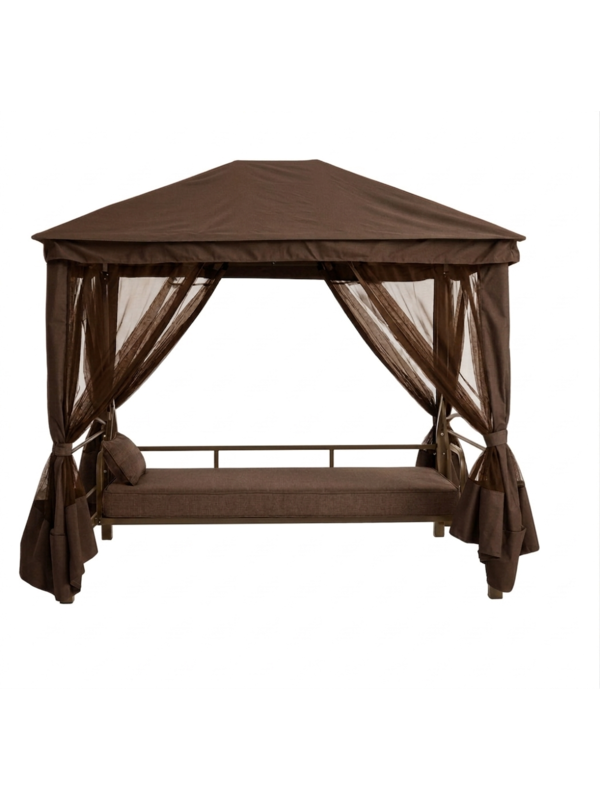 Тент Сиеста, Сиеста Премиум коричневый (Купол крыши без штор) 